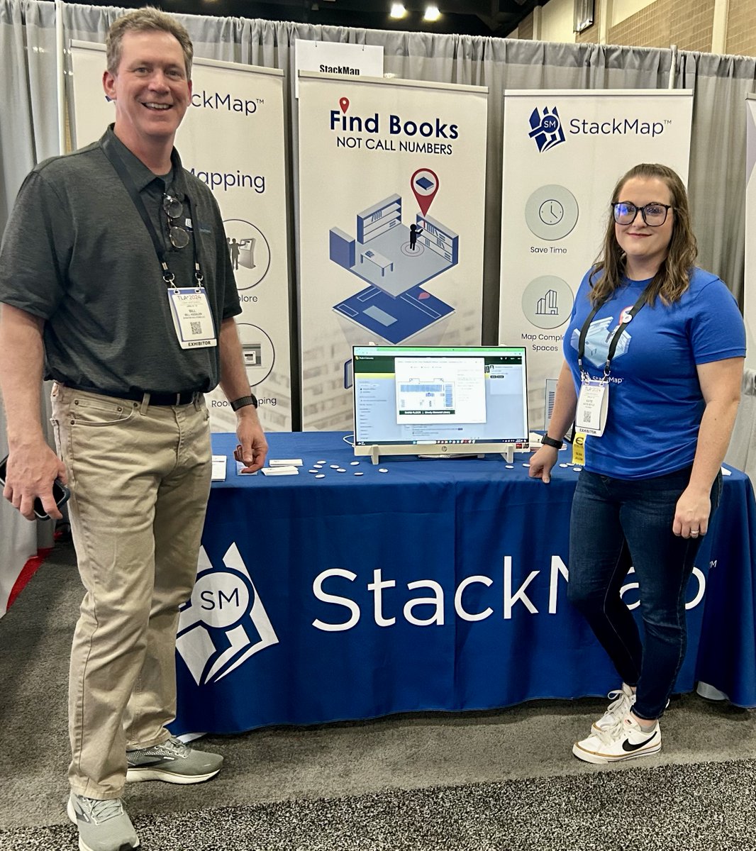 StackMap's tweet image. So glad we&apos;re conference neighbors with @ByWaterSolution at #TXLA2024! 📚🤝 Always great to connect with peers who share our passion for enhancing library experiences! #wayfindingmadeeasy #findbooksnotcallnumbers
