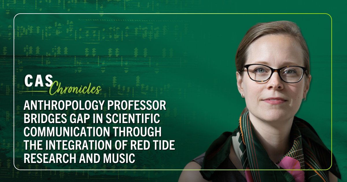 Remember Dr. Heather O'Leary, the professor from @usfanthropology who set her #research data to music? In the latest #CASChronicles, we talked to her to learn more about the research and how she started pursuing it. Read her story here: ow.ly/ctZ750RhwSo