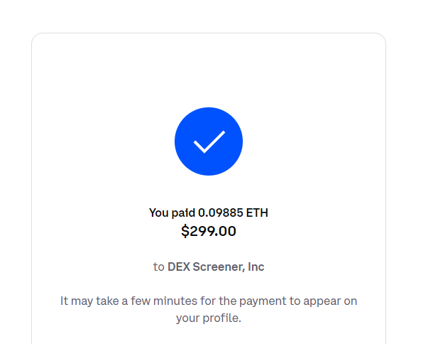 TheSimpOnBase's tweet photo. DEX PAID https://t.co/44yksemvQn