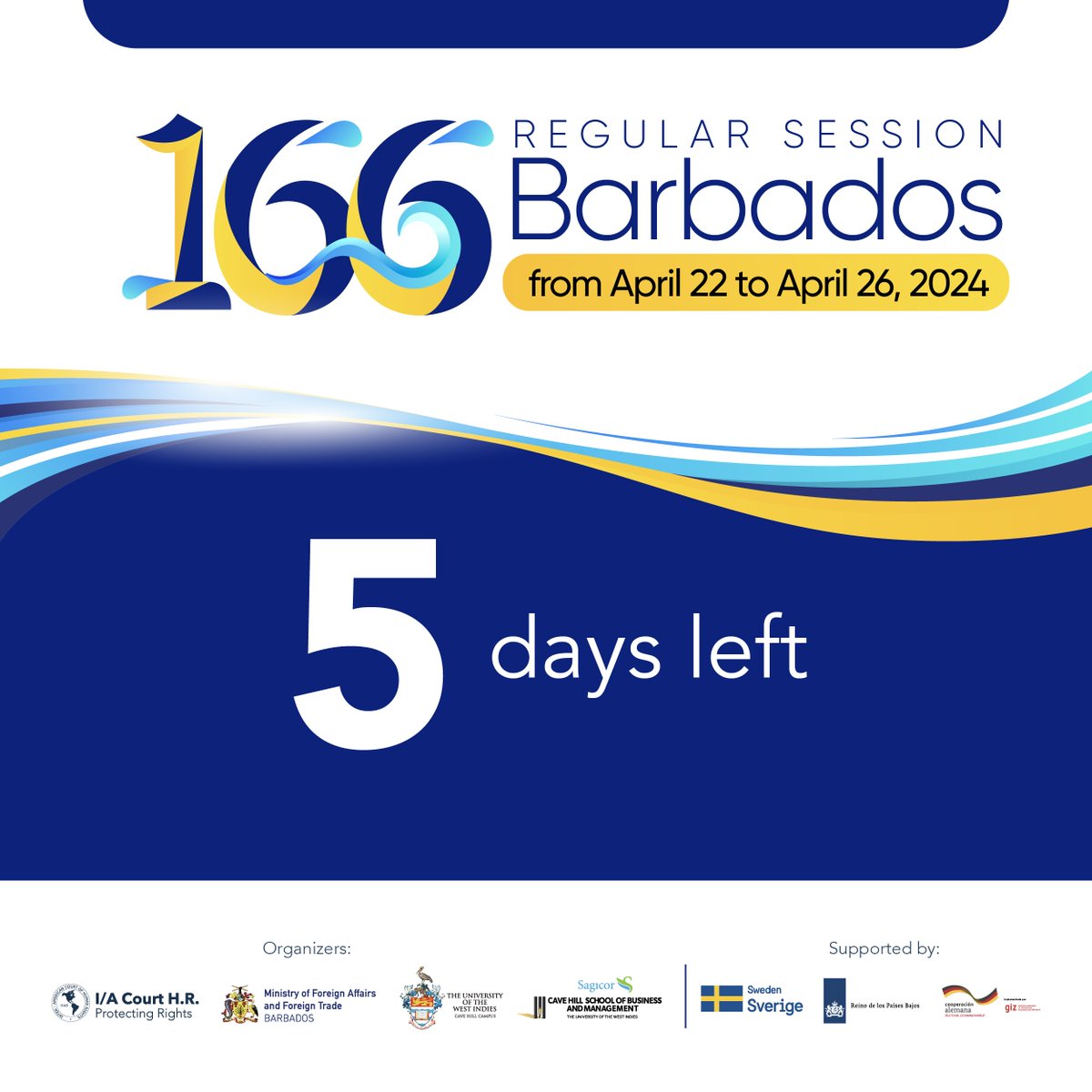 🚨 Only 5 days until the start of the 166th Regular Session of the IACHR in Barbados! Don't miss the International Seminar and Public Hearing on the Request for Advisory Opinion on Climate Emergency and Human Rights 🌿📷. More details🔍 bit.ly/3U5O7uI