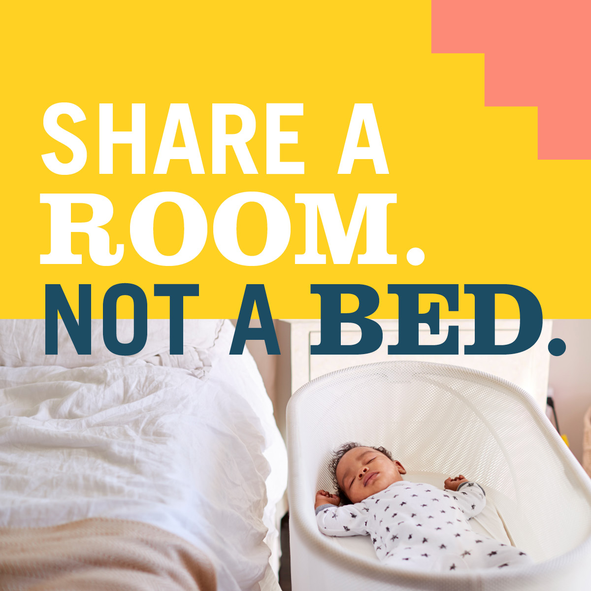 IowaSids's tweet image. Reminder- babies should sleep ALONE in their own sleep space that means no items in the crib and no people (including siblings) but room-sharing is encouraged! Share a room, never a bed!!