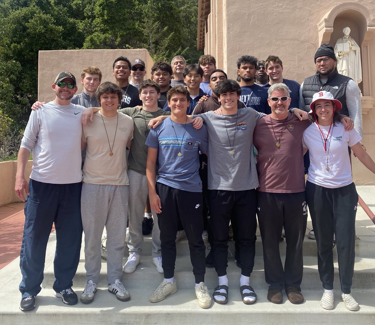 Thanks to the senior football players and coaches that went on the senior retreat together. “It is a really good time and you really should go”