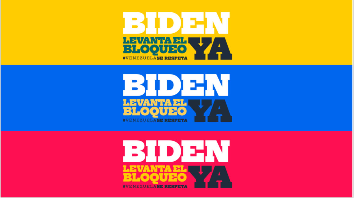 !Basta de sanciones criminales contra el pueblo! #Fanb siempre unida.
