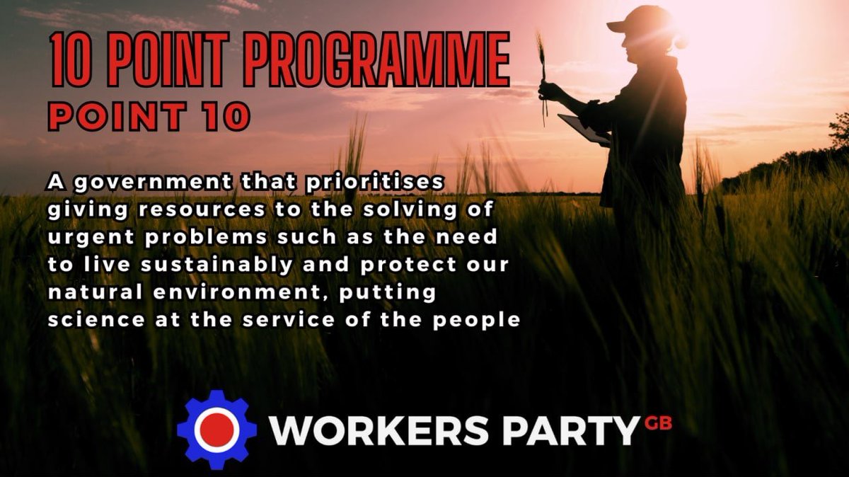 I may not be 'green', yet humanity produces 5x the food it can consume under capitalism, imagine even 3/5 land returned to nature - socialism can better manage the land and the economy and in doing so build an Eden for all. It's why I am a @WorkersPartyGB member.