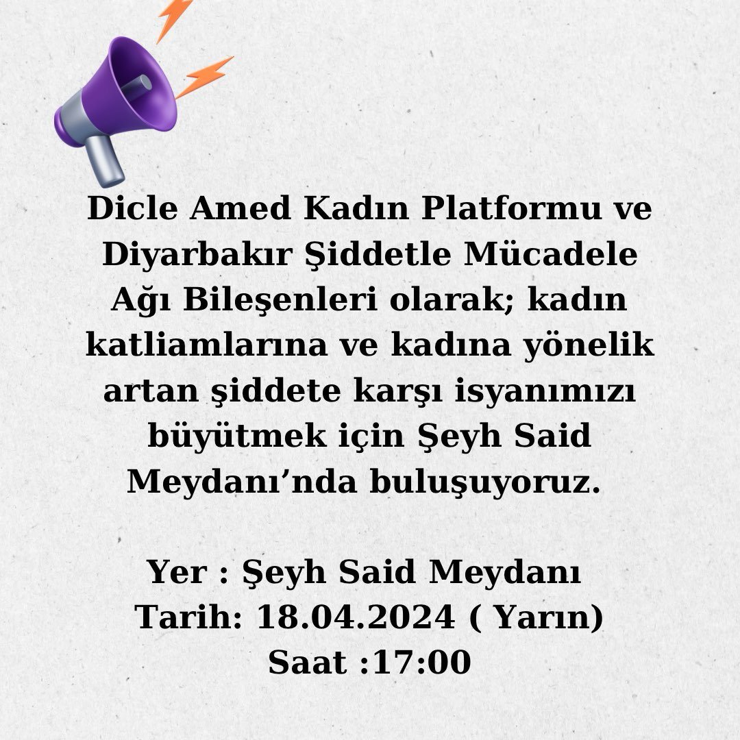 Kadın katliamlarına karşı isyanımızı büyütmek için yarın meydandayız !