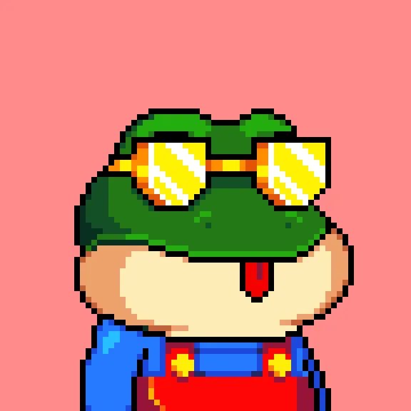 I’m back baby! Do frogs even #Ribbit anymore? 🐸 @BitcoinFrogs #SuperMarioFrog #GoldenGlasses