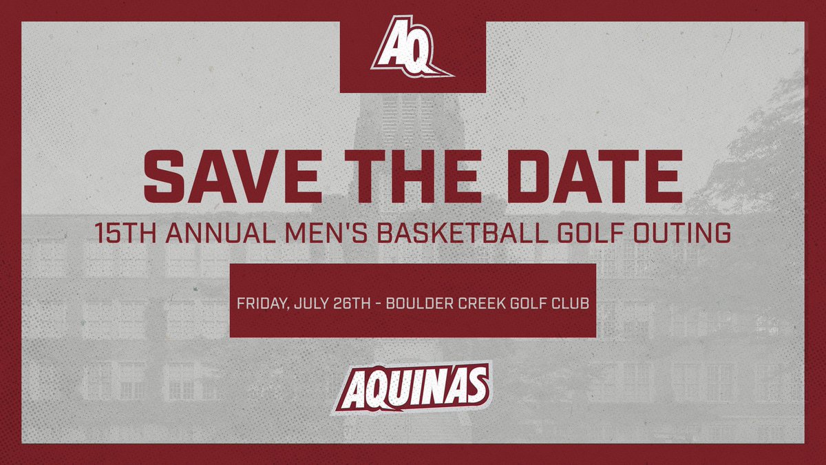 It’s that time again! Save the date for our annual golf outing! Email Ryan Bertoia (rmb004@aquinas.edu) or Joe Powers (jrp003@aquinas.edu) for registration We’ll see you there!