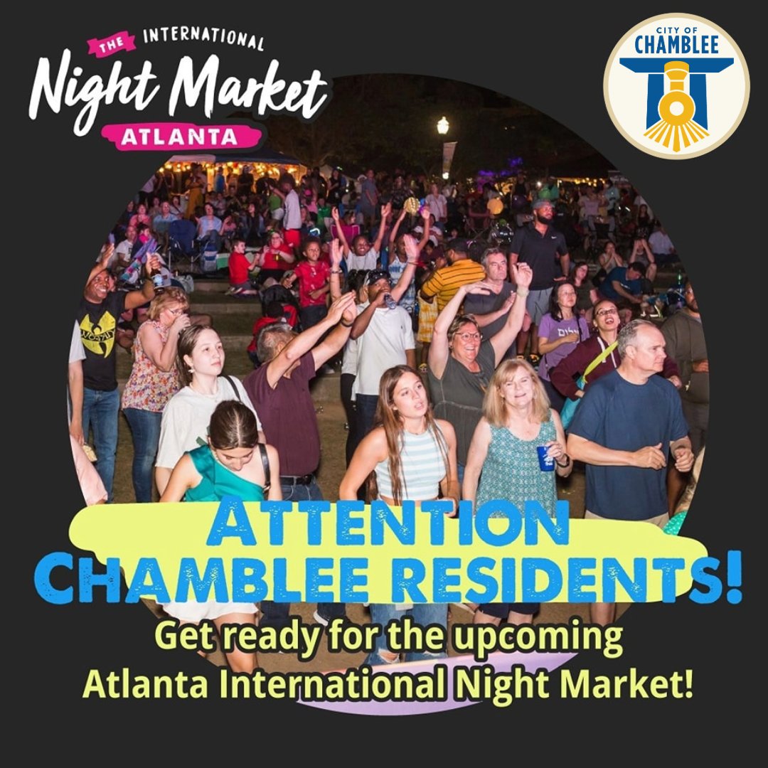 We’re thrilled to announce our newest City-partnered event, the Atlanta International Night Market arrives in Downtown Chamblee on May 17-18! The Atlanta International Night Market has something for everyone! Visit, atlnightmarket.org for more info!