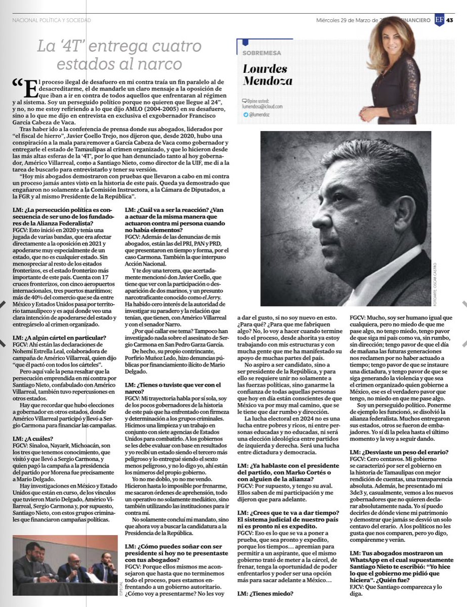 Qué cinismo @mario_delgado sabes que lo han perseguido sin pruebas por nunca de doblego ante la 4T y lo querían fuera de la carrera presidencial. En cambio contigo, hay no solo fotos sino bitácoras y demás elementos para afirmar como lo hizo el propio Muñoz Ledo qepd que Sergio…