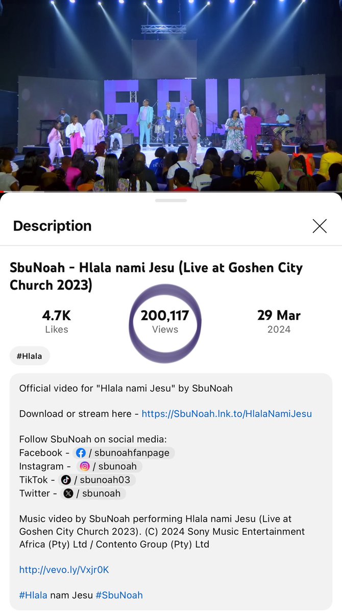 Remember few days ago when I said we’ve reached 100K milestone on #HlalaNamiJesu on YouTube?… well… Thank you family ☺️☺️☺️ YouTube link: youtu.be/Z5e0oe4P0MI?si… Download link: sbunoah.lnk.to/HlalaNamiJesu #HlalaNamiJesu #HeavenlyPsalms #ComingSoon