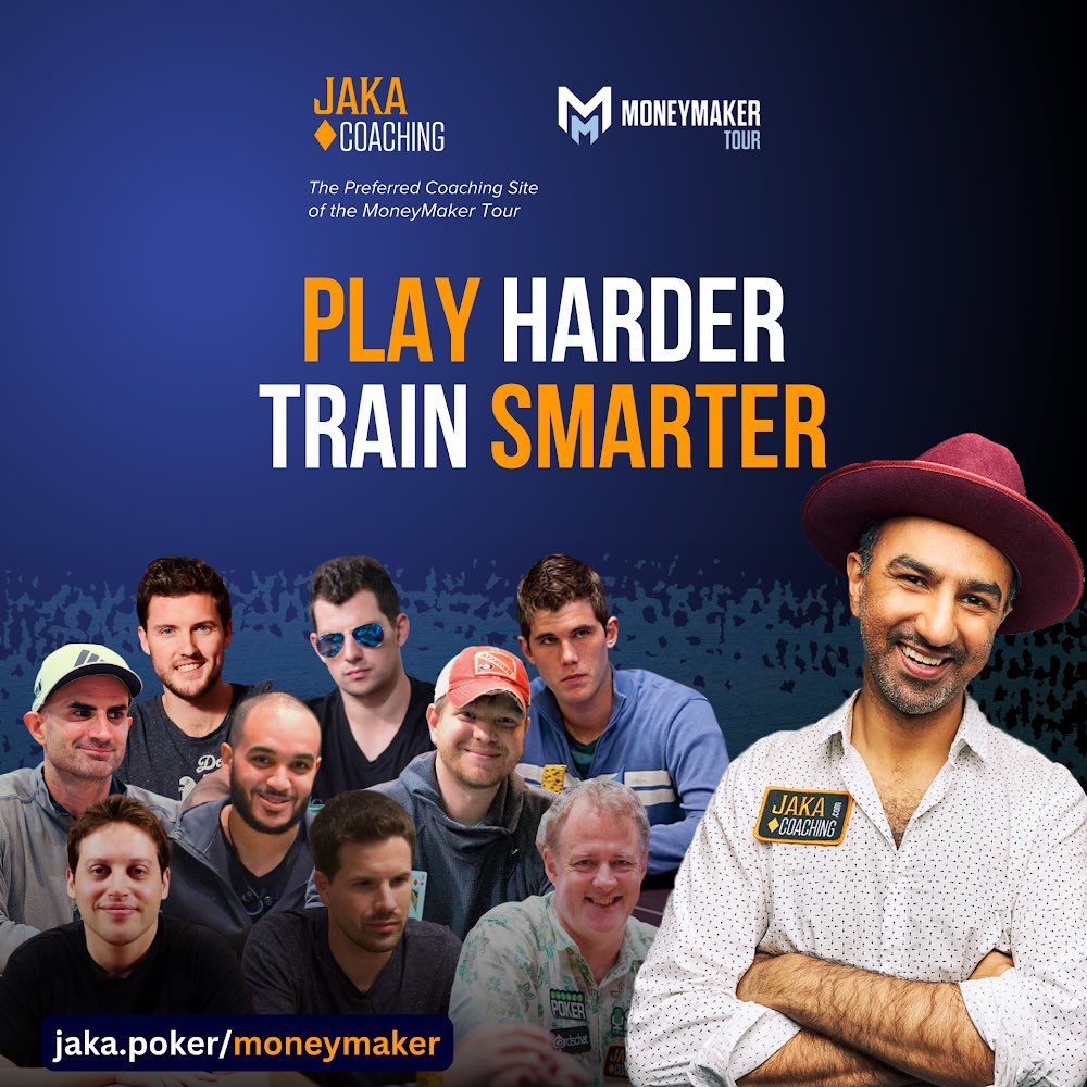 We are excited to announce our newest partnership with Jaka Coaching! New subscribers will receive a special 16% discount offer by visiting Jaka.poker/Moneymaker and have access to a free training video featuring @ScottBaumstein! @FarazJaka Read More: tinyurl.com/3wfp4jsp