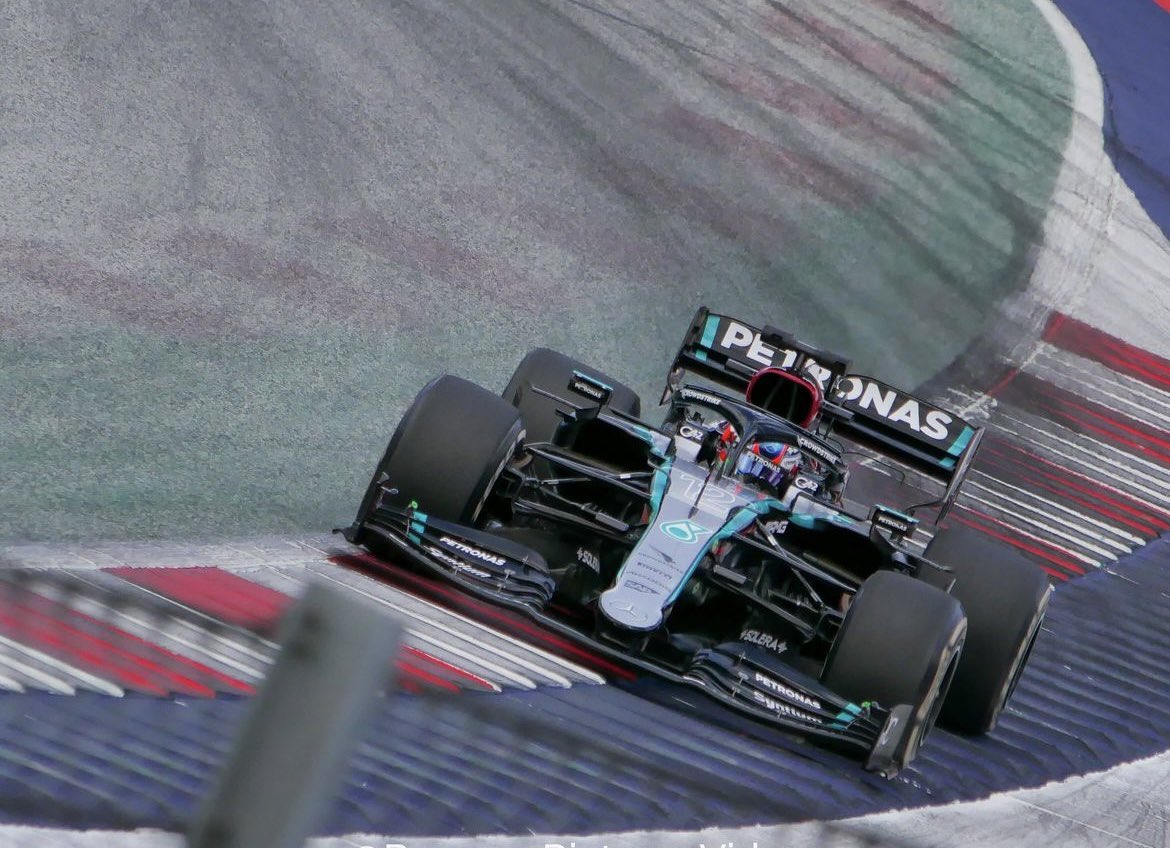 _racingpaddock_'s tweet photo. Finally Kimi #Antonelli at Red Bull Ring with the #W12. 

#F1 #formula1 #Mercedes https://t.co/qotmVeE8TT