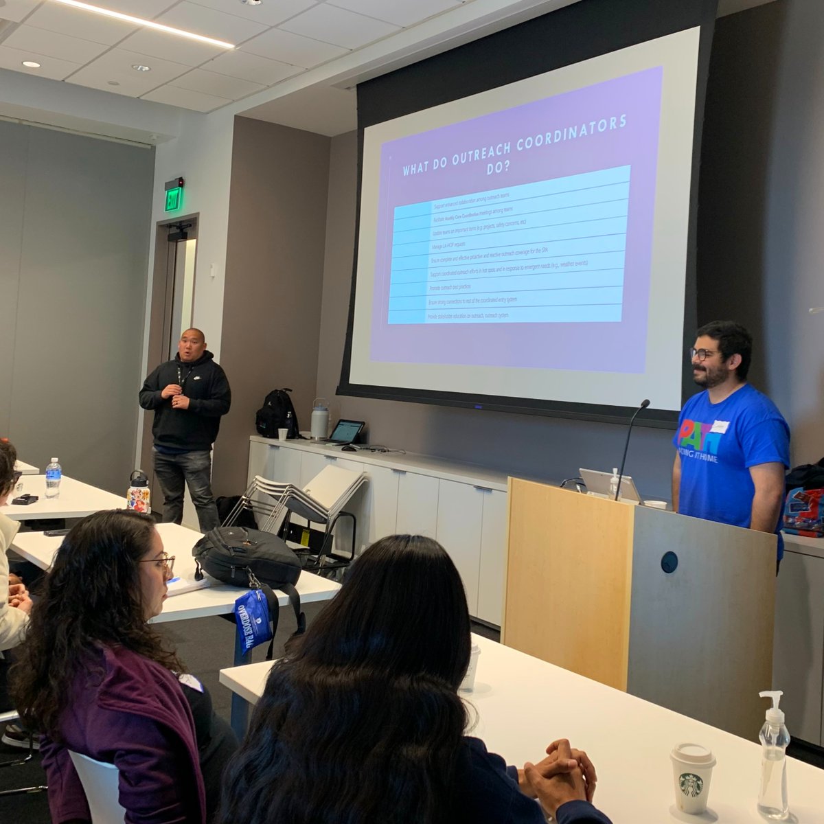 Our outreach teams had a fantastic time presenting alongside @LAHomeless and other community providers at the annual Outreach Bootcamp Training in Los Angeles! We were thankful for a productive time spent collaborating with other providers on best practices and strategies.
