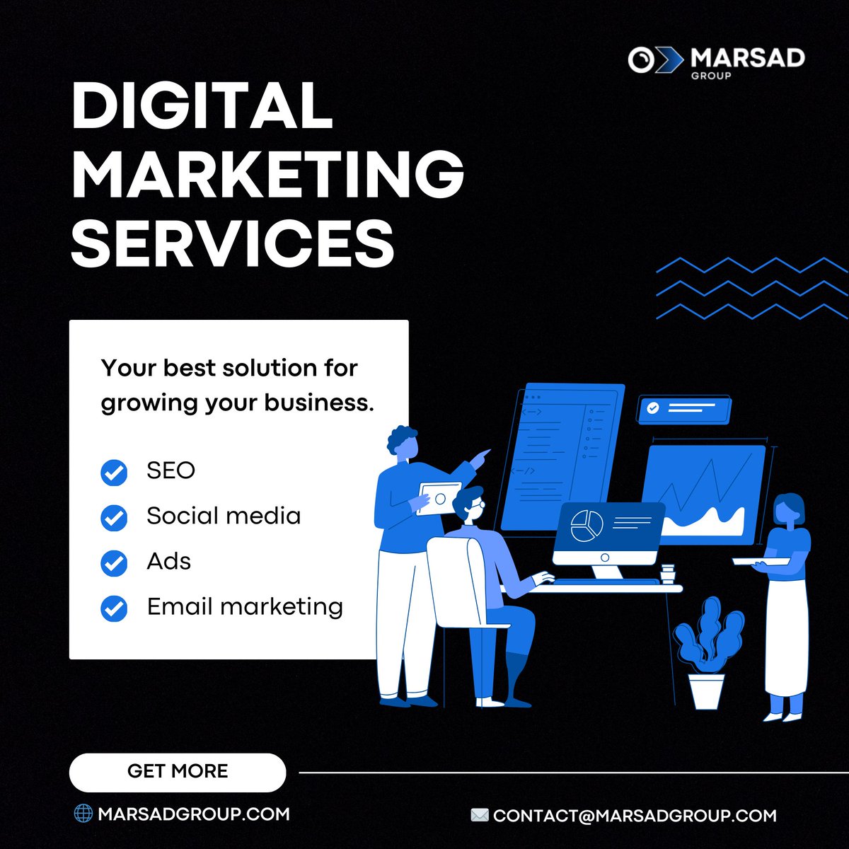 MarsadGroup's tweet image. ⚡ Boost Your Online Presence with Marsad Group’s Digital Marketing Services! 

✅ #Search_Engine_Optimization (SEO)
✅ #Paid_Ads
✅ #Content_Writing
✅ #Social_Media_Marketing (SMM)
✅ #Email_Marketing

- GET MORE👇
Marsadgroup.Com/Digital-Market…