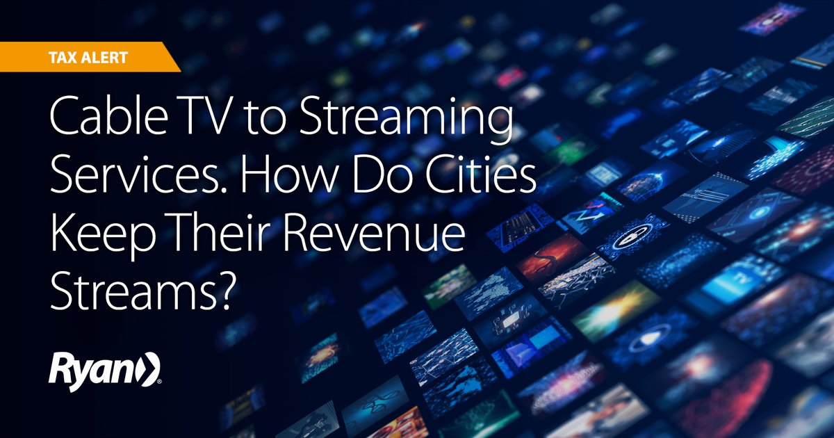 In at least 13 states, actions have been taken by local governments to impose their excise taxes and franchise fees on streaming providers. Learn more here what this could mean for you and your business. tax.ryan.com/news-and-insig…