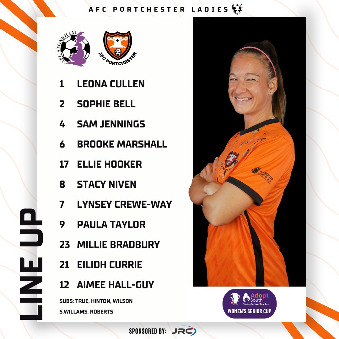 Our Senior Cup QF starting XI 🍊 Please note kick off has been postponed until 8pm.