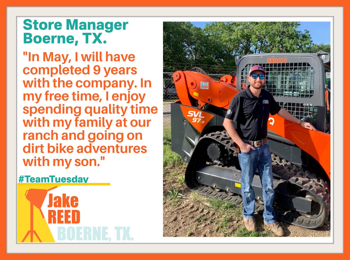 Who says we can't celebrate #TeamTuesday on a Wednesday? 😅 A little late but when you're working, YOU'RE Working! We're just so happy to share some good news today by featuring one of the greatest guys we know! Jake Reed 🙌🏼 Our store Manager in Boerne has been with us for 9...