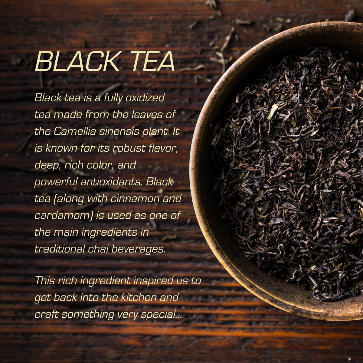 Are you ready for our next snack creation? 🤫

#BlackTea #Spiceful #ComingSoon