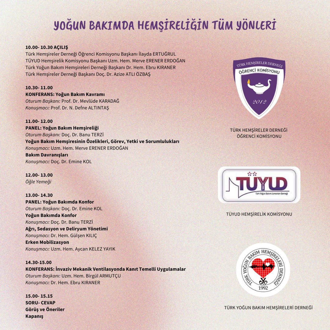 TUYUD_STI's tweet photo. Yoğun Bakımda Hemşireliğin Tüm Yönleri Sempozyumu, 26 Nisan günü Çankaya Belediyesi Yılmaz Güney Sahnesinde, Ankara’da düzenlenecektir. Sempozyuma tüm hemşirelik öğrencileri katılabilir. Kontenjan sınırlıdır. Kayıt ve katılım için https://t.co/QLA4TvXJoU https://t.co/N0x07yhi2j