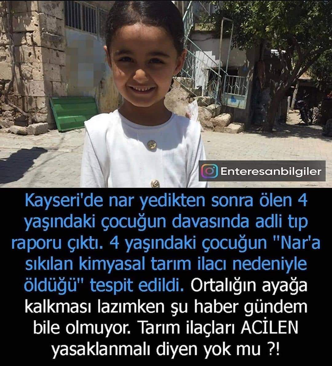 Tarım ilaçları yasaklan diyenleri görelim !!!