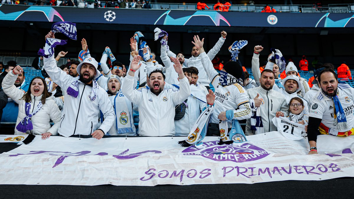 🤍💜 #Madridistas x #UCL 💜🤍