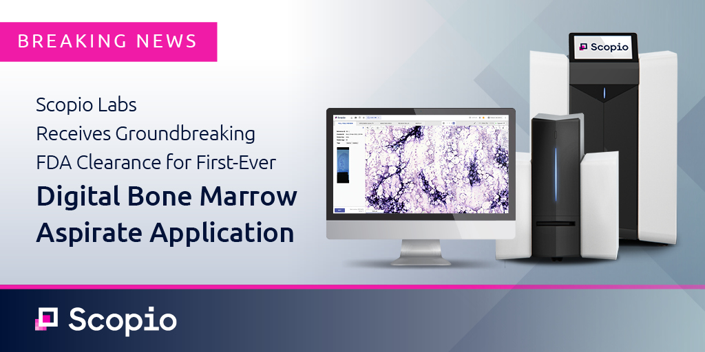 Breaking news: Scopio Labs Receives Groundbreaking De Novo FDA Clearance for First-Ever Digital Bone Marrow Aspirate Application. This marks a pivotal moment, establishing a new regulatory category for all-digital bone marrow aspirate analysis software. scopiolabs.com/news/scopio-la…