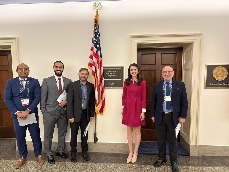 TRS members with staff from congressman Wesley Hunt’s office 
#ACRHillDay2024 #ACR2024