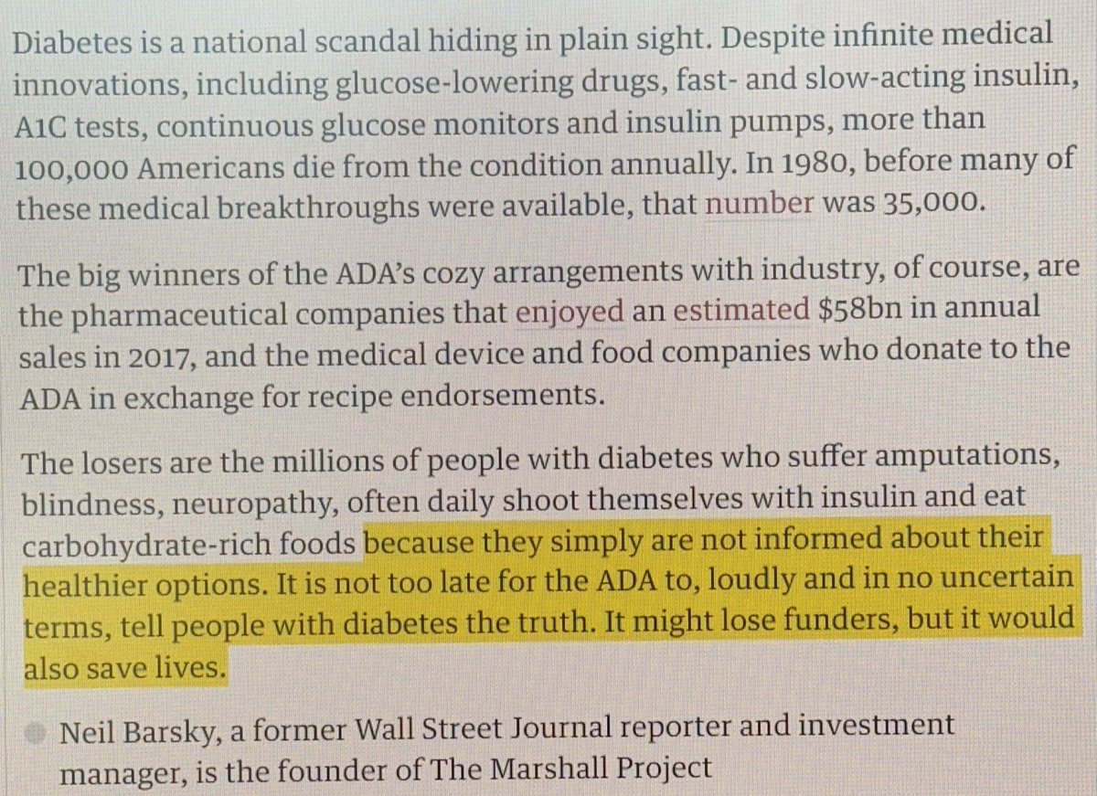 @garytaubes @AmDiabetesAssn @nsbarsky @virtahealth This is excellent. We need more pointed commentary like this. My favorite part is this