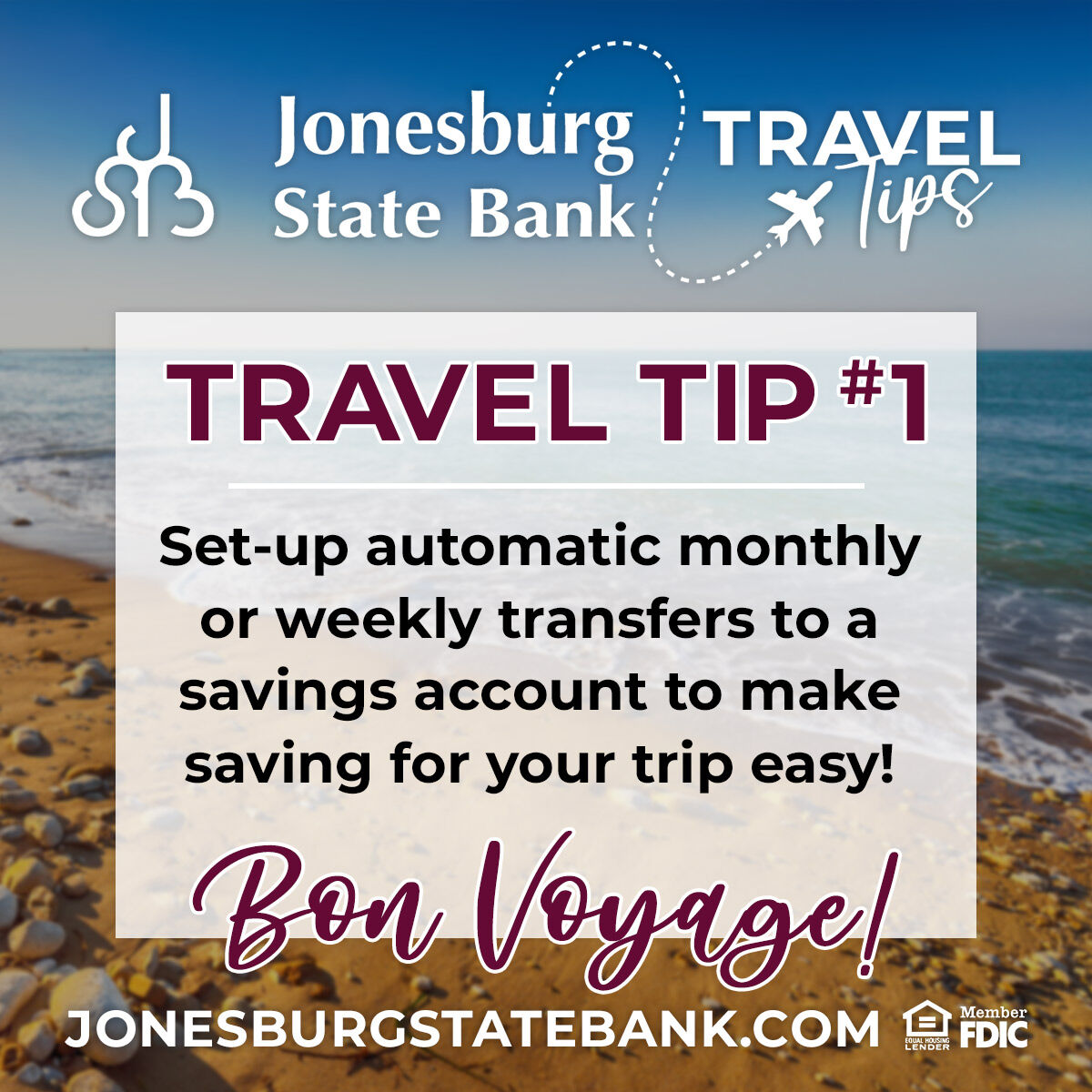 🌟 Planning your dream trip? Set up automatic transfers to your savings account! 🌟 Whether it's monthly or weekly, automating your savings makes reaching your travel goals a breeze. ✈️💼 #TravelTip #SmartSaving #BonVoyage

Learn more at bit.ly/2y7SJZq