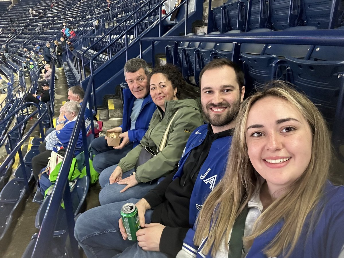 Dobbycm's tweet image. All the from the UK to watch the game #bluejays