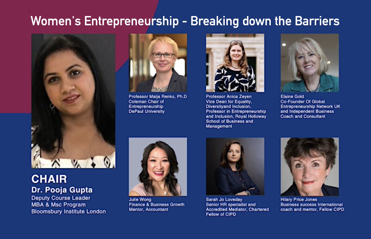 Women’s Entrepreneurship ... Breaking the Barriers - join this event for free online or in person co-hosted by Bloomsbury Institute London and British Academy of Management. Live 10.00 - 15.00BST 24 April. Sign up now! worldlabs.org/event/womens-e… #women #entrepreneurship #equity