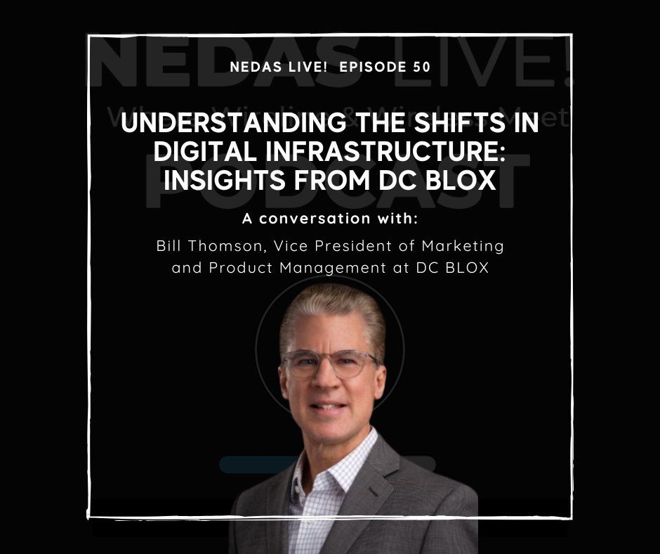 Join Bill Thomson, VP of Marketing and Product Management at DC BLOX as he explores the dynamic world of digital infrastructure in the latest NEDAS Live! episode. 

Read more on @datacenterpost: ow.ly/GEQG50RioaO

#NEDASLive #DigitalInfrastructure #Innovation