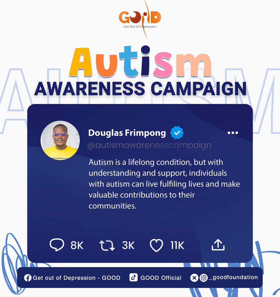 Persons with autism brighten up our world too, oh how numerous their abilities are!

#AutismAcceptance 
#Autism 
#AutismAwarenessMonth