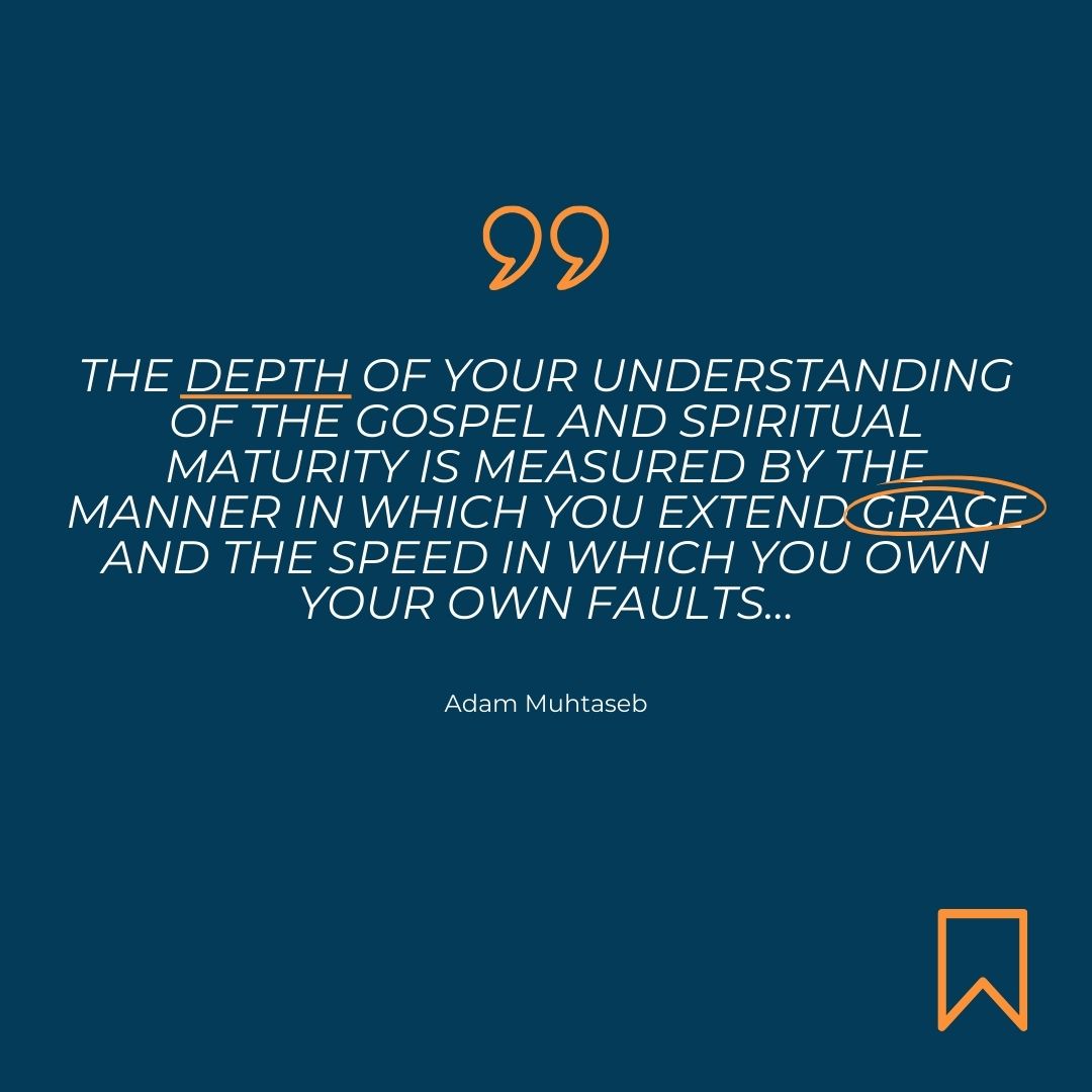 "The depth of your understanding of the gospel and spiritual maturity is measured by the manner in which you extend grace and the speed in which you own your own faults…" // Adam Muhtaseb
.
Join us on Sundays at 9AM or 11AM! For more info, visit rccbaltimore.org!