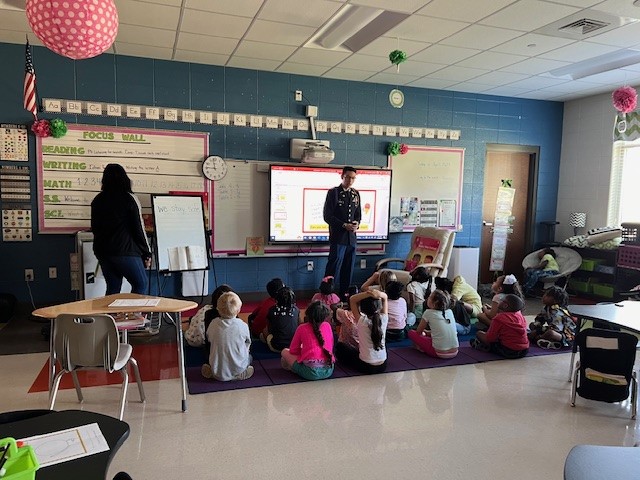 Thank you Mrs. Lisa Jones for having JROTC from Grissom High School to teach K-3 at Whitesburg Elementary. Your school was great!!! Thank you so much. Hope to come back next year. #highschoolheroes