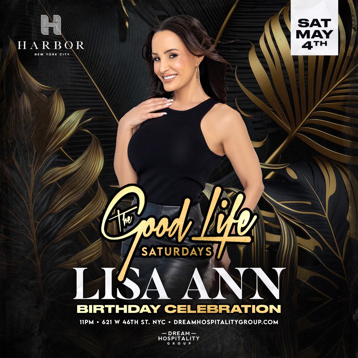 ✨ Get ready to light up the night on May 4th at @Harbornightclub! It's MY #birthday & we're uncorking the fun in style! 🥂 🖤 See you there.. #thereallisaann #birthdaycelebration #harbornyc