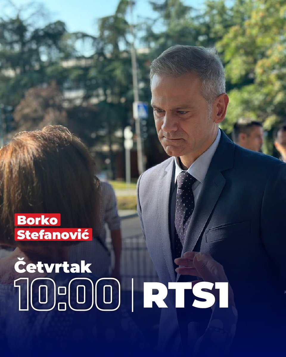 📺 Pratite @BorkoStef sutra od 10h na RTS1.