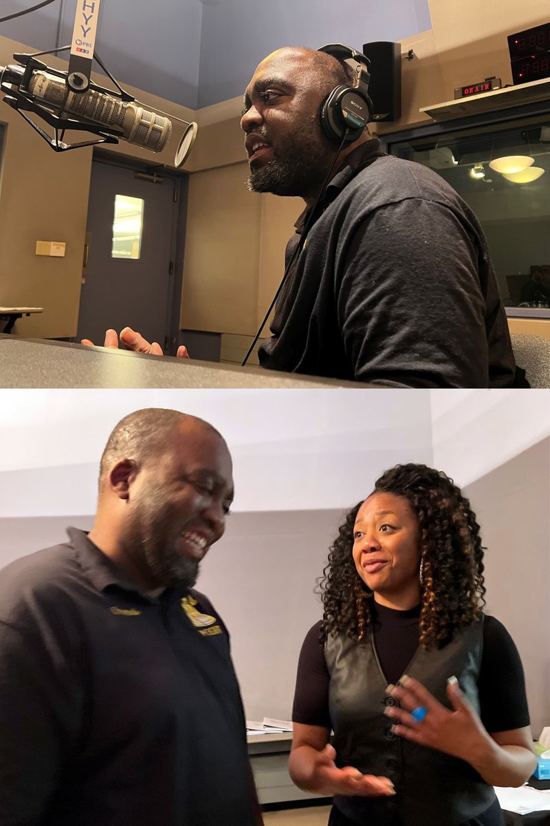 Love to see @CherriGregg & @OrondeMcClain1 find a light moment during our visit today. THANK YOU @whyy #STUDIO2 @Avi_WA too! I hope all the listeners make it out to our screening tonight. Doors open at 630: eventbrite.com/e/the-second-t…