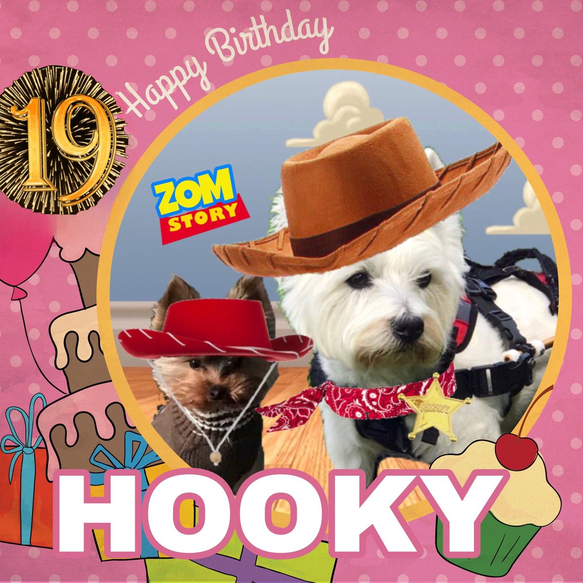 ZombieSquadHQ's tweet image. 🎂Wishing a very 🎁HAPPY and FANTASTIC 19th BIRTHDAY🎉 to our pawsome, awesome pal, Miss HOOKY 🎀 from Leada Lord Billy &amp;amp; your ZS pals.🎈 We hope your special day is full of tasty treats, head rubs &amp;amp; cayke, soldyer. RaaAAA!! 💛❤️🎂🎁🎈🎉
@DivinitysDad 
 @ZSBirthday 
#ZSHQ