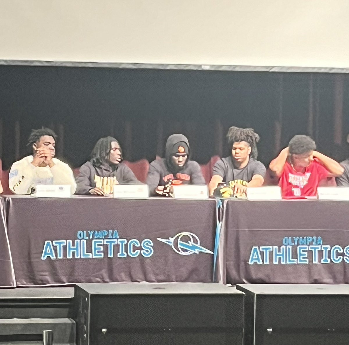 RealOlympiaTitansFB (@titans_fb) on Twitter photo Congrats to <a href="/JaxonBarnettOT/">Jaxon “JAX” Barnett</a> to Livingstone College, <a href="/JuliusBen8Jamin/">JuliusBenjamin⁸</a> to Mars Hill College, <a href="/IsaiahDeshommes/">Isaiah Deshommes</a> to West Virginia Wesleyan, <a href="/JuanGainous5/">Juan Gainous</a> to Kentucky State, & <a href="/BSeays/">Bennett Seays</a> to Whittenburg College. We are proud Titans. #TitanUp Congrats to <a href="/JaxonBarnettOT/">Jaxon “JAX” Barnett</a> to Livingstone College, <a href="/JuliusBen8Jamin/">JuliusBenjamin⁸</a> to Mars Hill College, <a href="/IsaiahDeshommes/">Isaiah Deshommes</a> to West Virginia Wesleyan, <a href="/JuanGainous5/">Juan Gainous</a> to Kentucky State, & <a href="/BSeays/">Bennett Seays</a> to Whittenburg College. We are proud Titans. #TitanUp