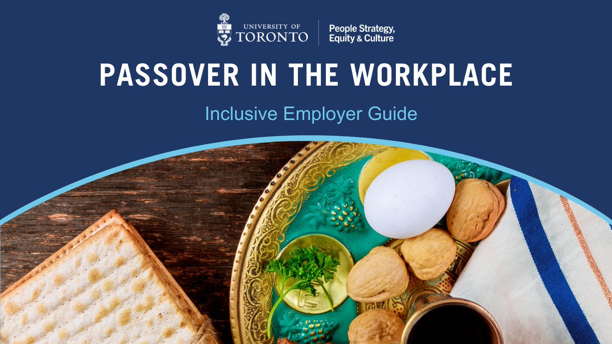 As the #UofT community prepares to celebrate Passover, please see the following informational guide regarding this observance: uoft.me/apC