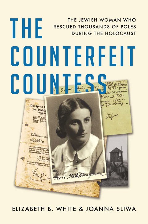 Join us and @JewishBook for a virtual book talk: @SimonBooks 'The #CounterfeitCountess: The Jewish Woman Who Rescued Thousands of Poles during the Holocaust' with coauthors Elizabeth B. White & @JoannaSliwa on May 9 @12PM (EST)
To register: us06web.zoom.us/webinar/regist…