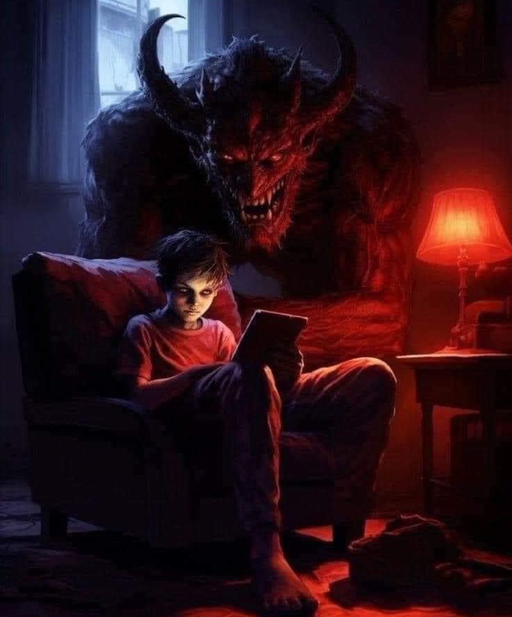 The devil is referred to as the 'prince of the power of the air' for a reason - the Internet, television, and radio are his most powerful weapons, and children are left alone with them [him] hour after hour.