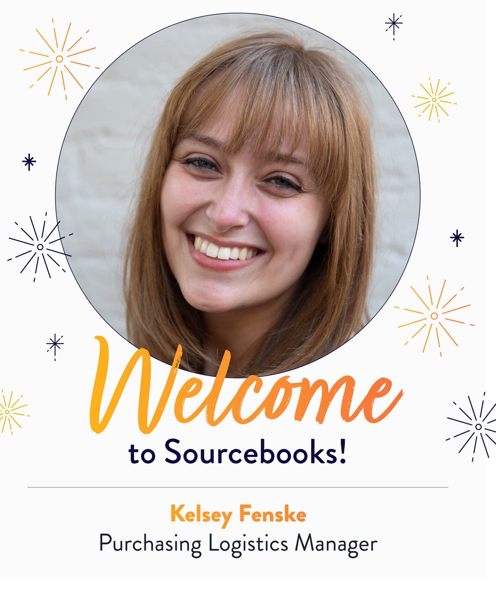 🎈Join us in welcoming (back) Kelsey Fenske! 📚 As Purchasing Logisitics Manager, she'll be working on proofs & with the manufacturing team, fulfillment, printers, & shippers to oversee the flow of inventory into the warehouse - ultimately, into customers' hands. Welcome Kelsey!