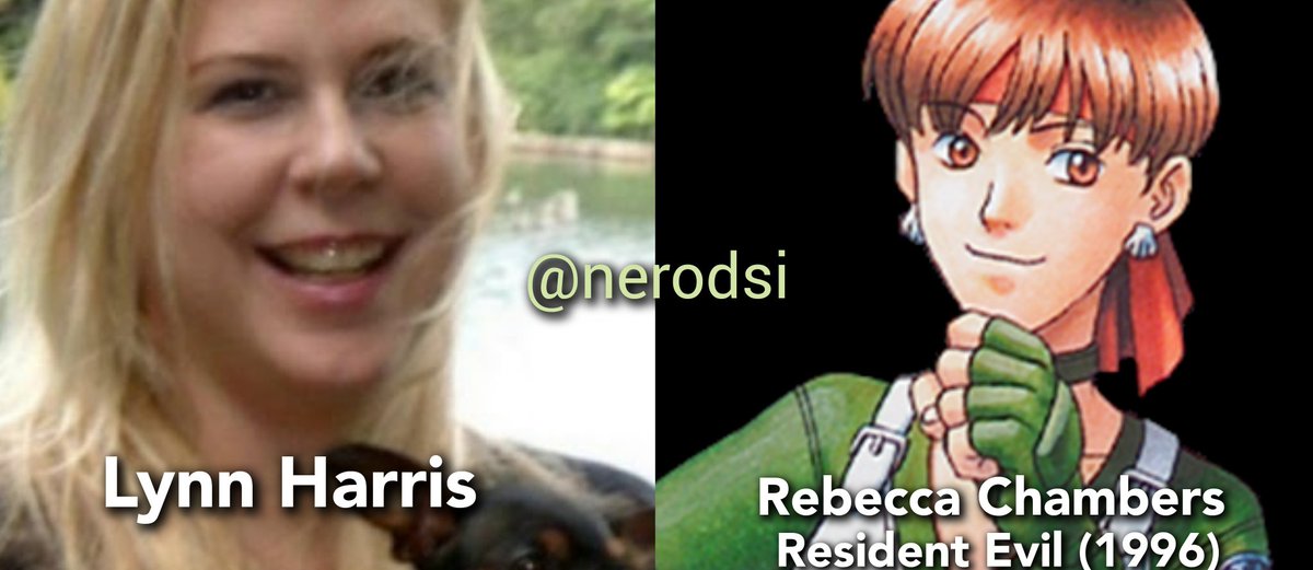 Lynn Harris is the first ever voice actress for Rebecca Chambers, she voiced her in Resident Evil (1996) 

(Made by me)

#ResidentEvil #REBHFun #REBH28th #RE #Biohazard #RebeccaChambers #horror #survivalhorror #videogame #Capcom