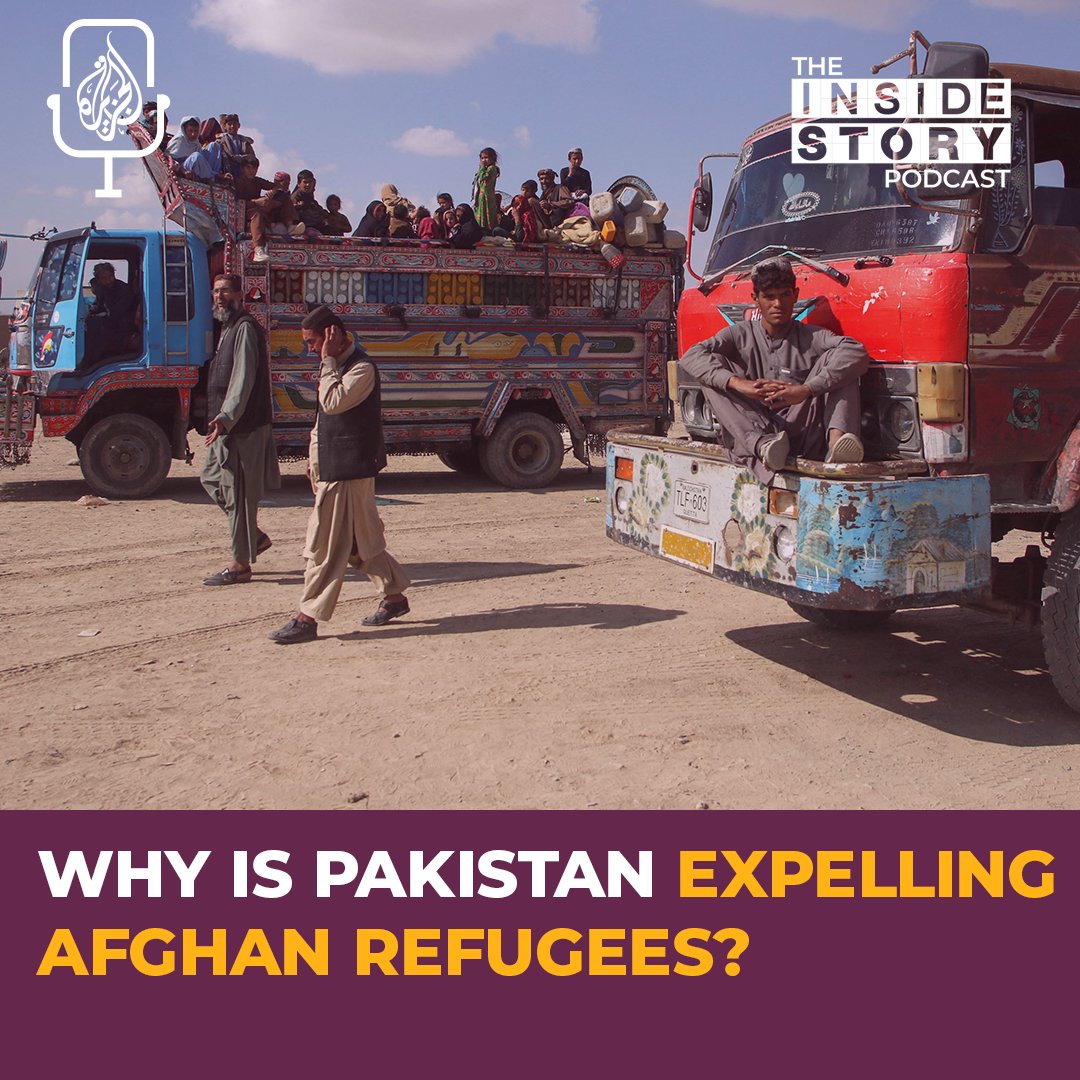 Why is Pakistan expelling Afghan refugees? Afghanistan says the move is illegal. Pakistan insists it's for security reasons. Is this politically motivated? 🎙 #InsideStory, @ninoqazi, @zalandfaizm and @devoncone discuss: aj.audio/TISP-782