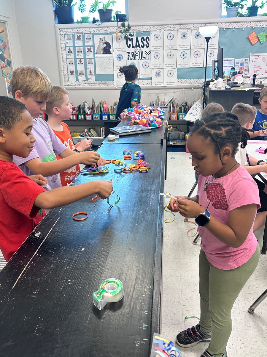 Fiesta Wreaths are being made! This project helps with understanding income, saving and spending, and creating goods.