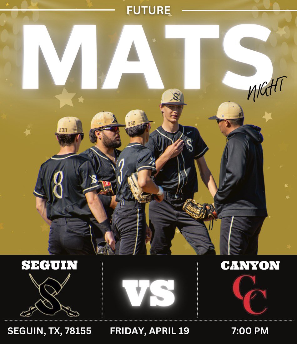 This Friday your Mats take on Canyon 7pm Smokey Williams field. We will be having future Matador Night. Pack the house, and bring all young and upcoming Mats! It is another big game for your Matadors, all support is appreciated ! ⚔️