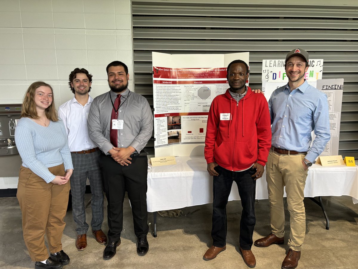 My amazing students presented yesterday at @BallState #Chirpsweek 👏👏👏. @BSUPsychScience @BallStateCSH