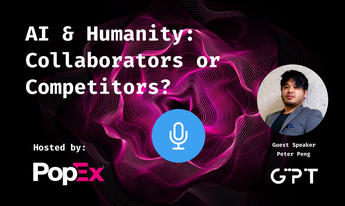 Join our CEO @protogodx tommorrow as he will be a guest speaker on a space hosted by @popexnet. The topic will be on #AI and #Humanity and if we will compete or collaborate in the future. 🔥 so you won't want to miss it! 📅 Set your reminders today. 🎙️